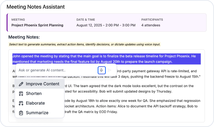 Streaming AI Responses in AI AssistView
