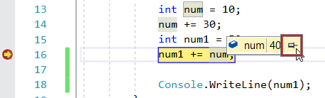 Pinned DataTip