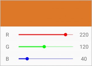 Xamarin.Forms Range Slider as Color Picker