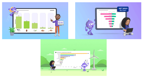 Visually engaging charts