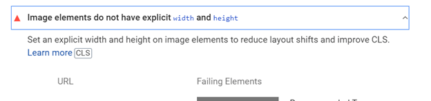Dialog requesting the user to set the width and height for the image elements