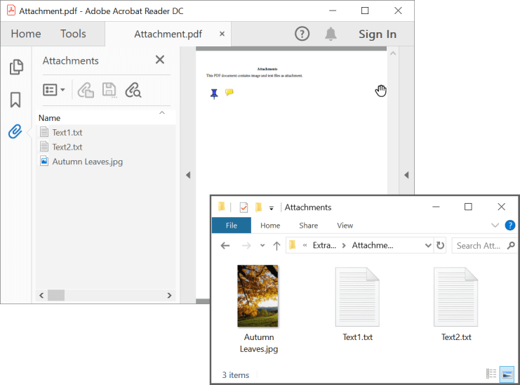 Extract attachments from PDF