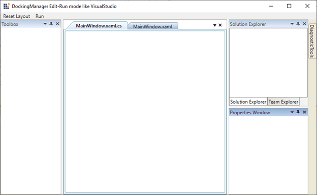 WPF Docking Control in Default Edit Mode like in Visual Studio
