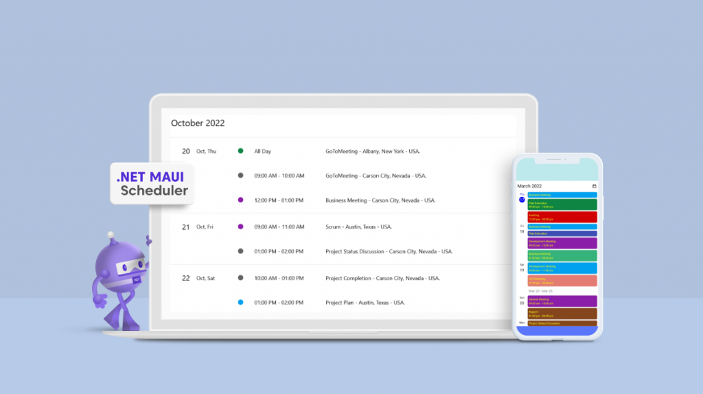 Agenda View in .NET MAUI Scheduler A Perfect Tool for Modern-Day Office Management