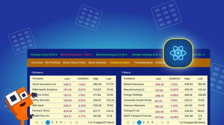 Analyze Stock Market Trends with React DataGrid for Smart Trading