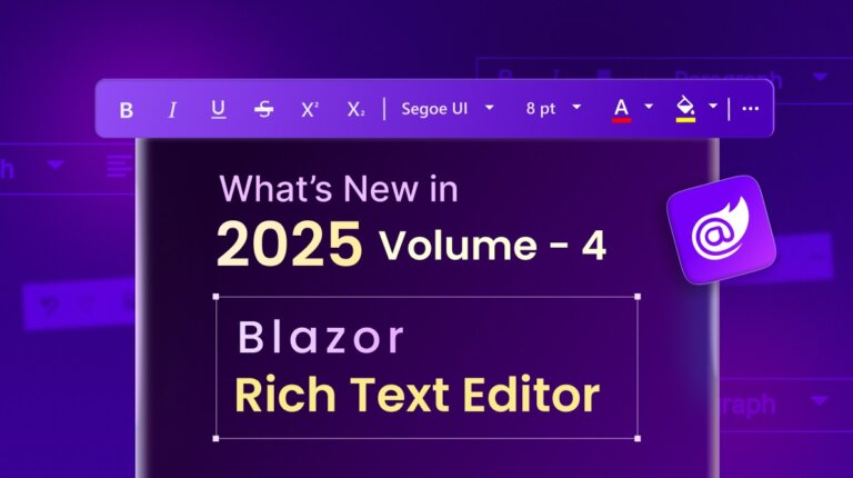 What’s New in Blazor Rich Text Editor – 2025 Volume 4