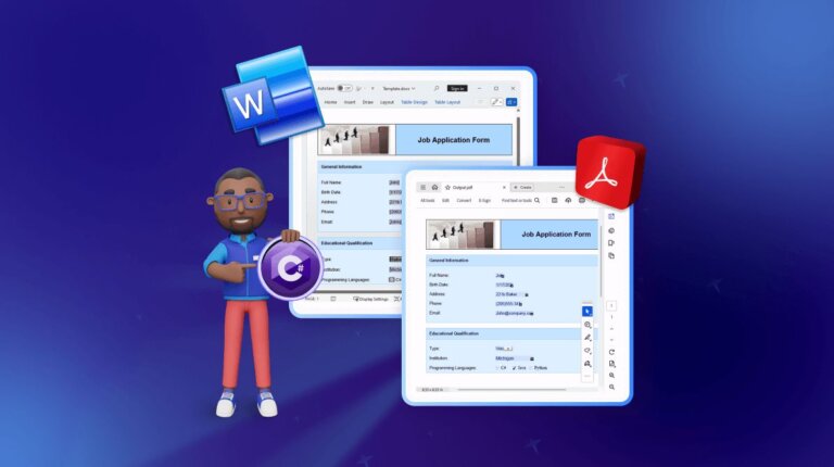 Convert Word Documents into Fillable PDFs Using C sharp