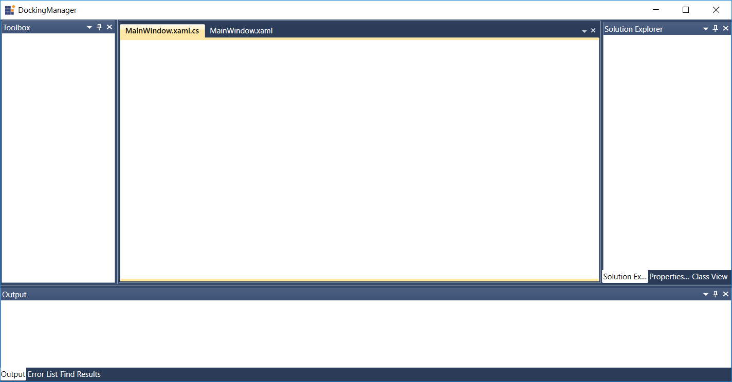 Visual Studio-Like Docking Windows