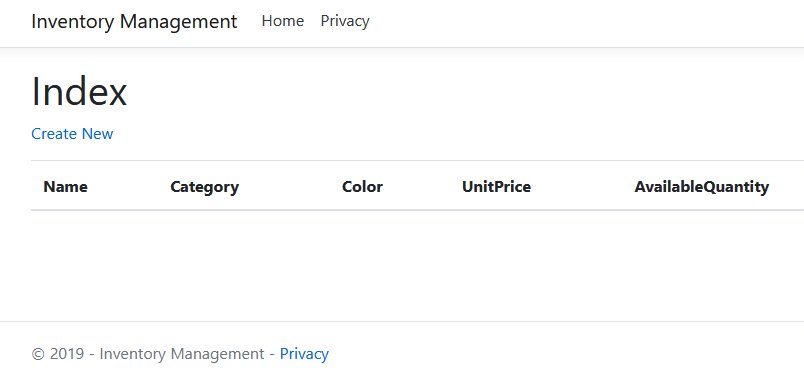 Empty Product Listing