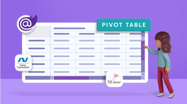 Performing CRUD operations on the Syncfusion Blazor Pivot Table with SQL database using Entity Framework