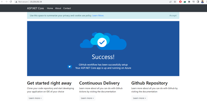 Accessing ASP.NET Core app using external endpoint