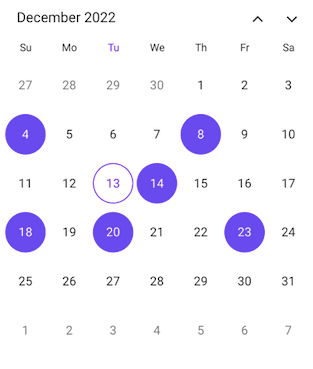 Multiple Selection Mode in .NET MAUI Calendar