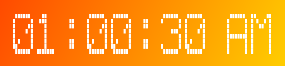 8*8 dot matrices character type in .NET MAUI Digital Gauge