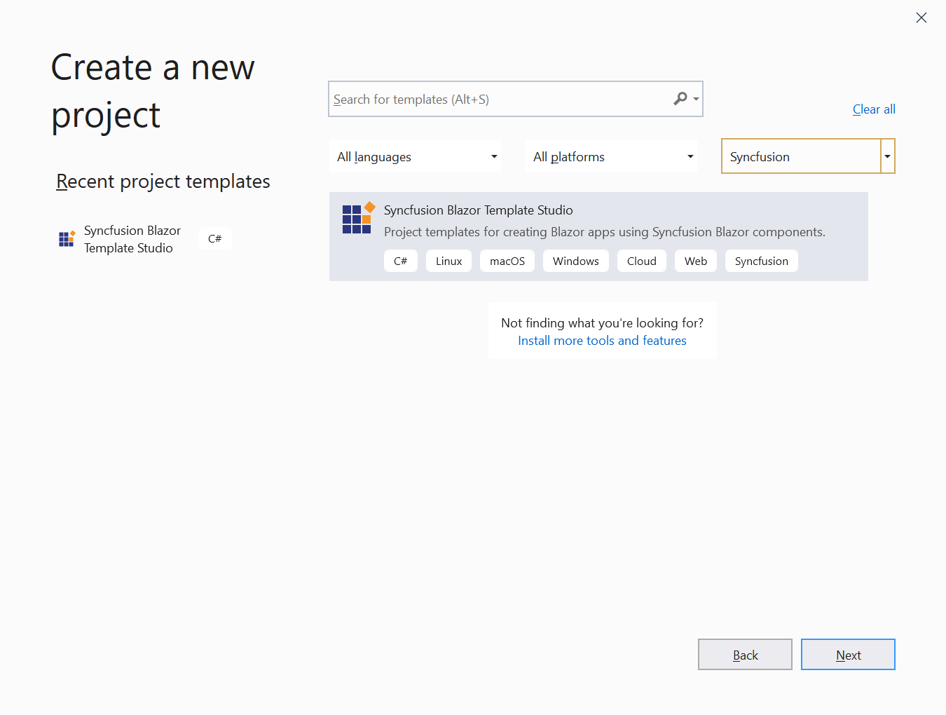 Create a new project