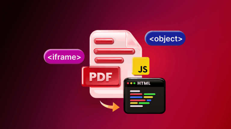 How to Embed PDFs in HTML Native Tags vs. Syncfusion JavaScript PDF Viewer