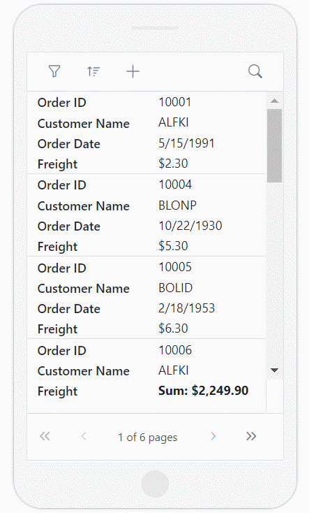 Adaptive UI Layout Support for Dialog Editing Mode in Blazor DataGrid