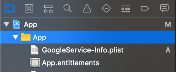 Add the GoogleService-Info.plist in Xcode.
