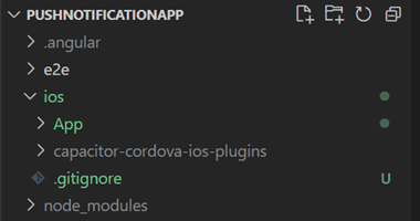 Created iOS folders