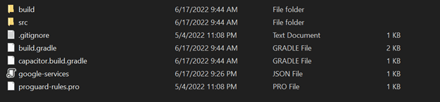 Download and use the google-services.json file