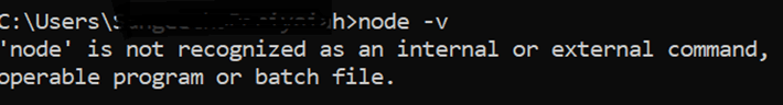 Error message
