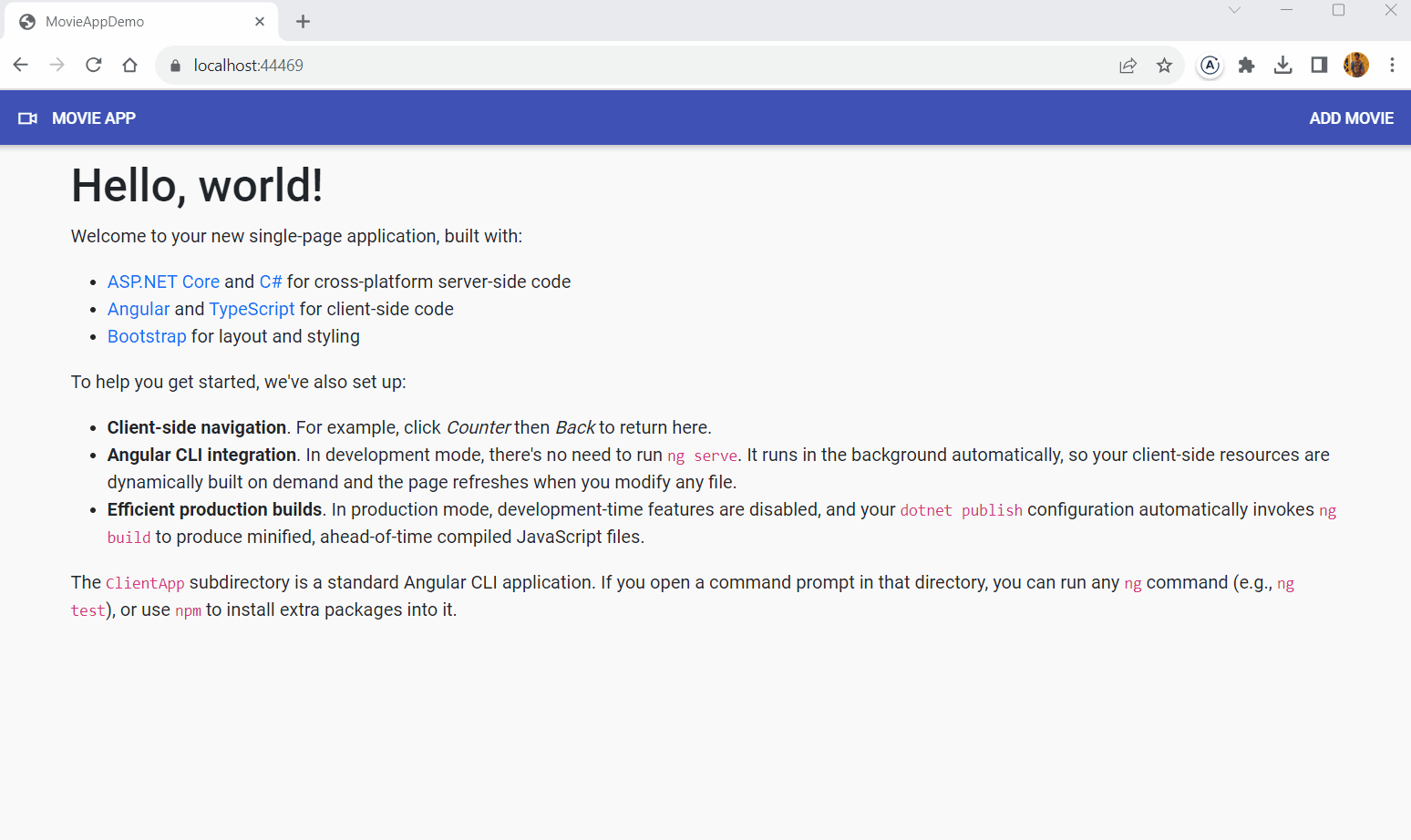 Full stack web movie app using Angular & GraphQL