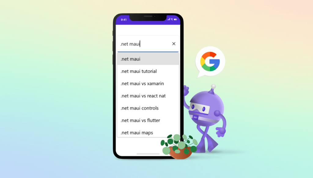 Google-Powered Autocomplete Leveraging Search Suggestions in .NET MAUI