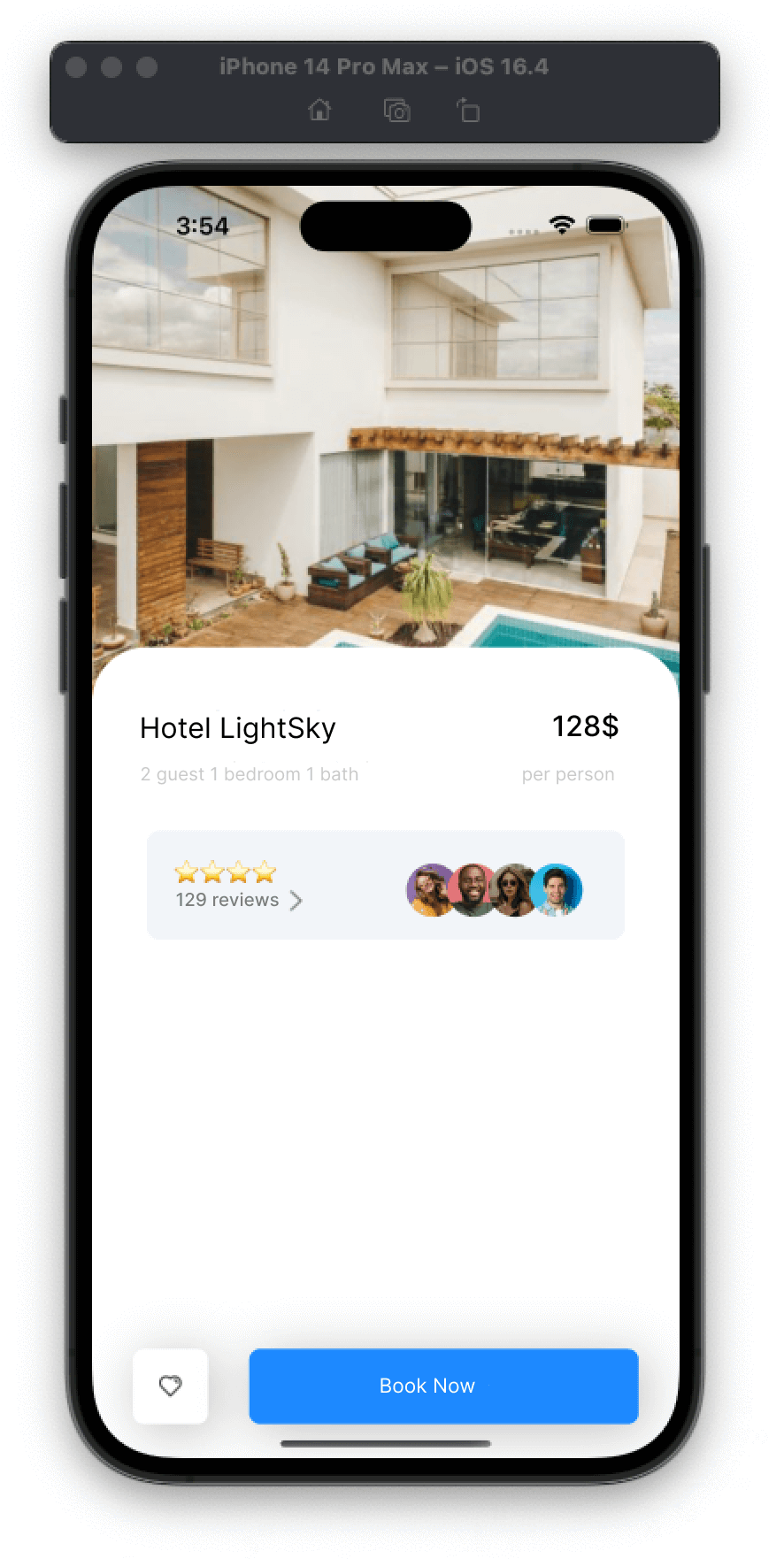 Replicating hotel description