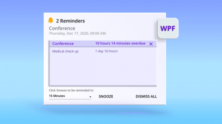 How to Display Alerts for Appointments in WPF Scheduler