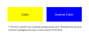 Output of .NET MAUI ColorToInverseColorConverter