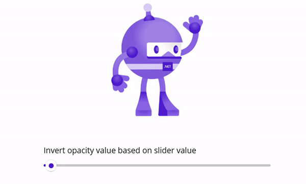 Output of .NET MAUI InversedOpacityConverter