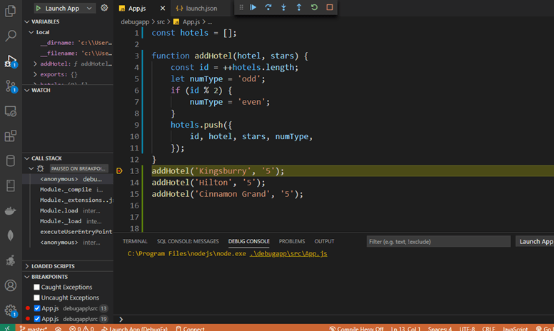 Toolbar in VS Code