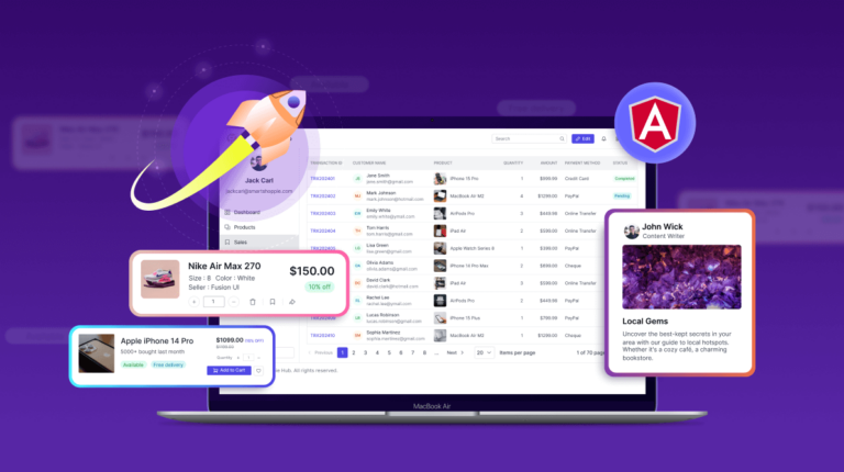 Syncfusion Essential UI Kit for Angular: Accelerate UI Development with Customizable Blocks