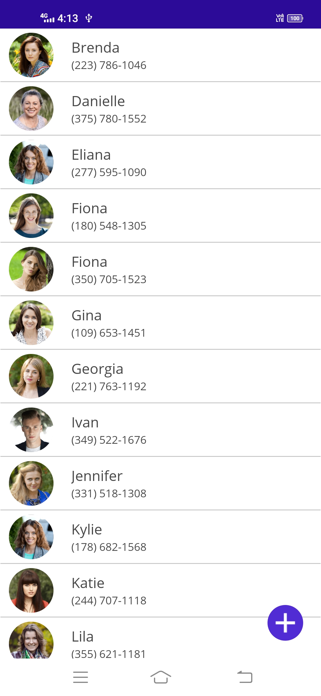 Updating the contacts in the ListView from the SQLite database
