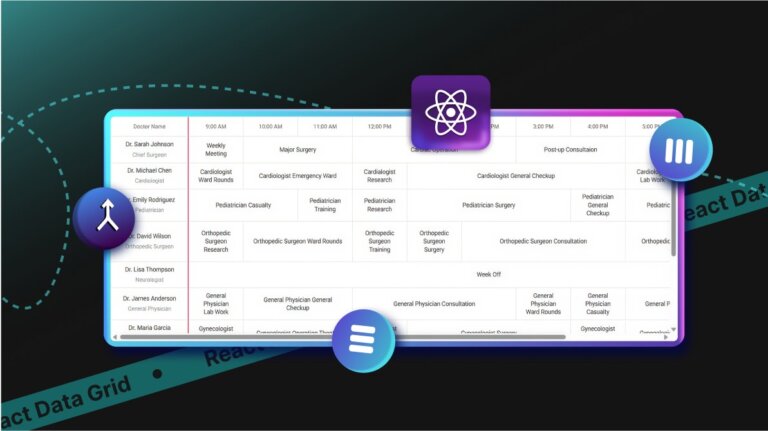 How to Merge Rows and Columns in Syncfusion React Data Grid