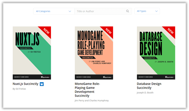 Syncfusion Succinctly ebooks