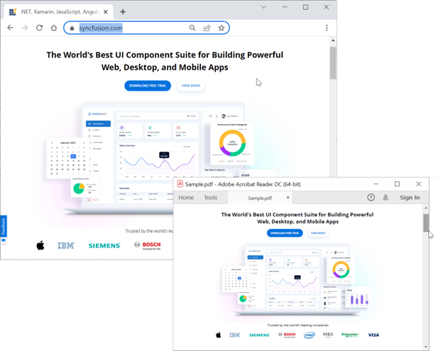 Creating a PDF from Web pages