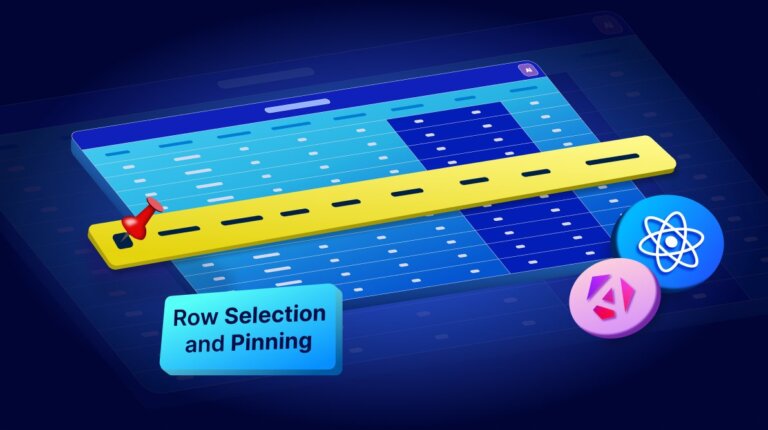 Row Pinning and Conditional Selection in Data Grid