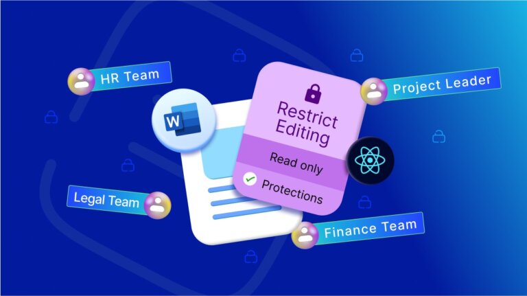 Secure Document Editing with Role-Based Toolbars in React Word Editor