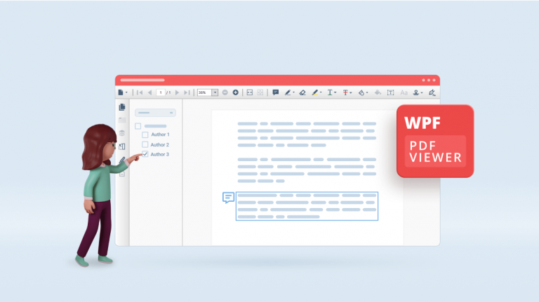 Show and Hide Annotations Based on Author in WPF PDF Viewer