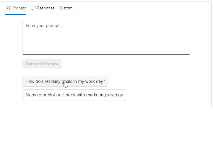 Custom views in smart AI AssistView component