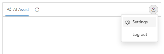 Header toolbar in smart AI AssistView component