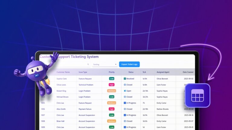 Building a Support Ticket Dashboard with .NET MAUI DataGrid