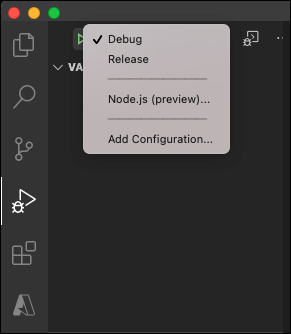 Debugging the Blazor application