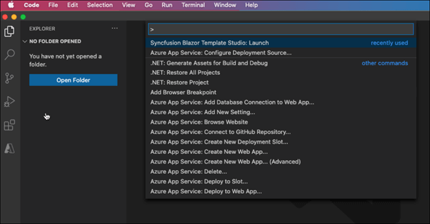 Open the Command Palette by navigating to View > Command Palette