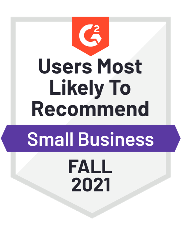 Users Most Likely To Recommend Small Business Fall 2021