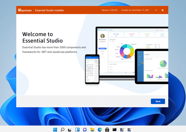 Syncfusion Essential Studio® Installer