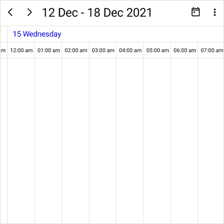 .NET MAUI Scheduler Control Timeline Week View .NET MAUI Scheduler control timeline week view