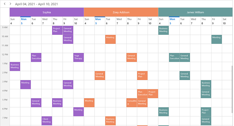Resource Grouping in WinUI Scheduler