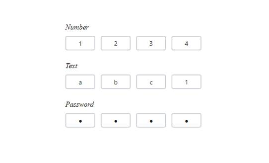 Blazor OTP Input component