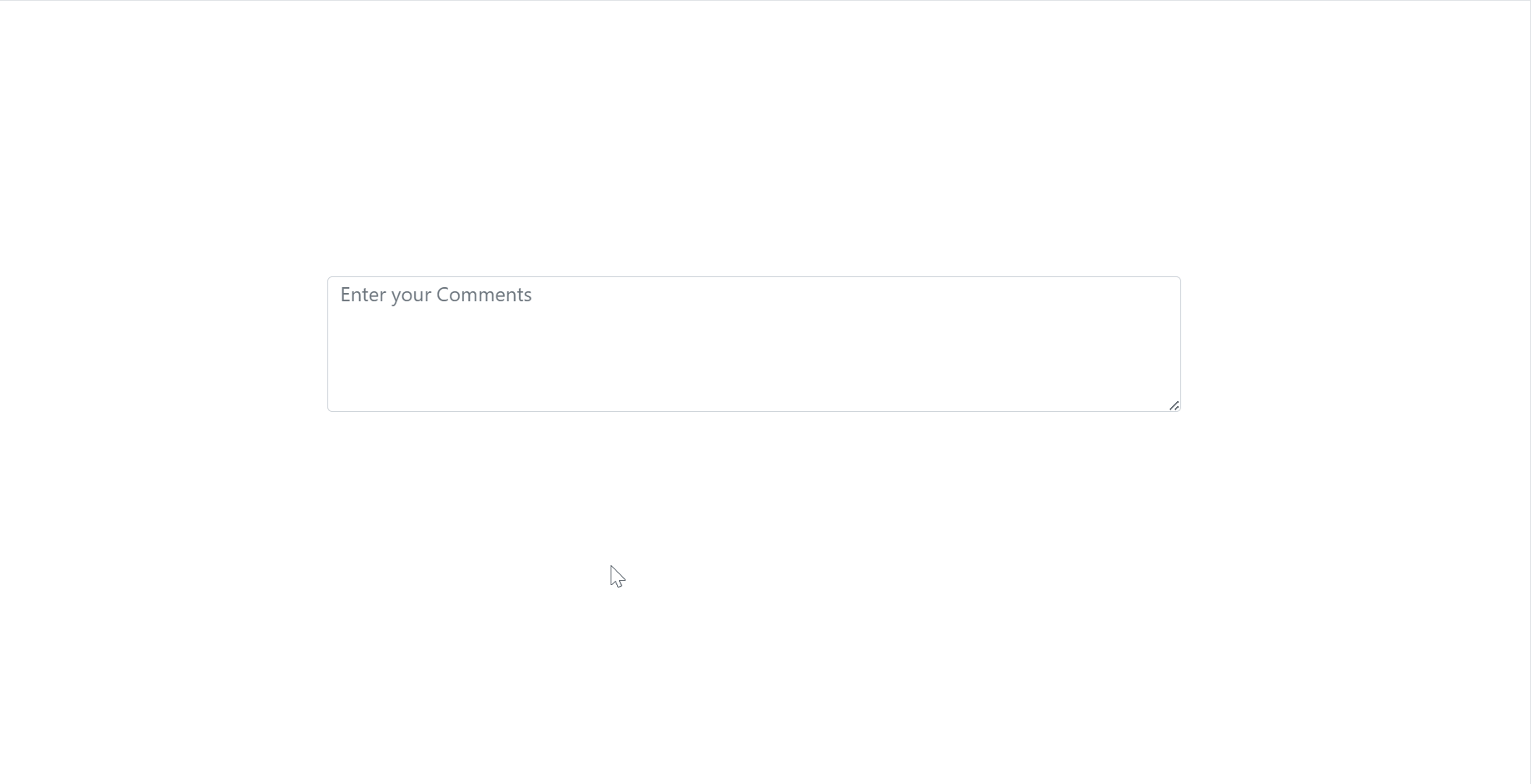 Blazor TextArea component